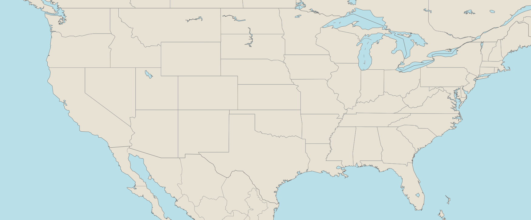 United States overview map