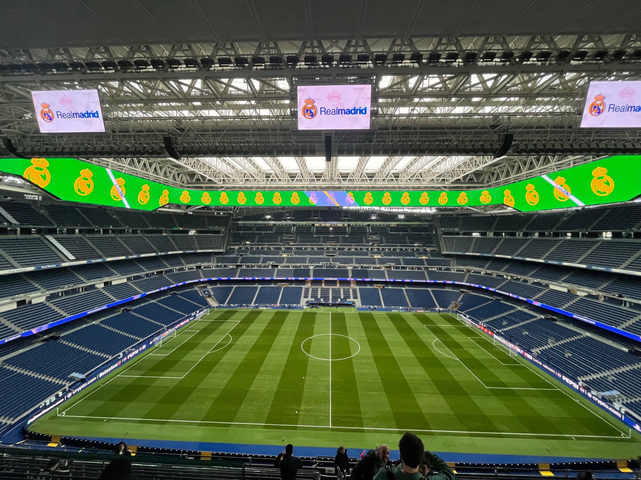 Football stadium in Madrid, Spain