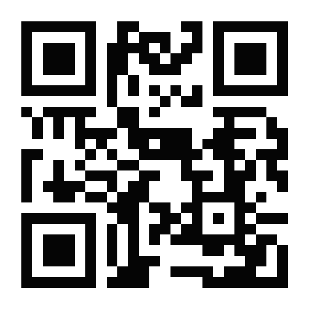 QR code that opens a WhatsApp chat with ISN