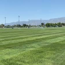 Natural grass field at San Bernardino Soccer Complex