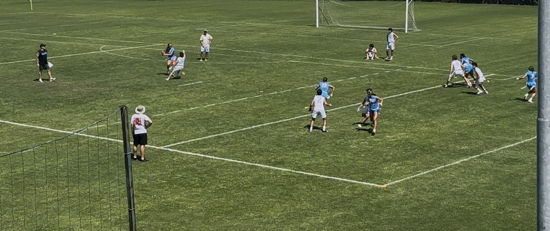 Flag football competition at the tournament venue