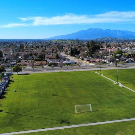 Aerial view of the venue