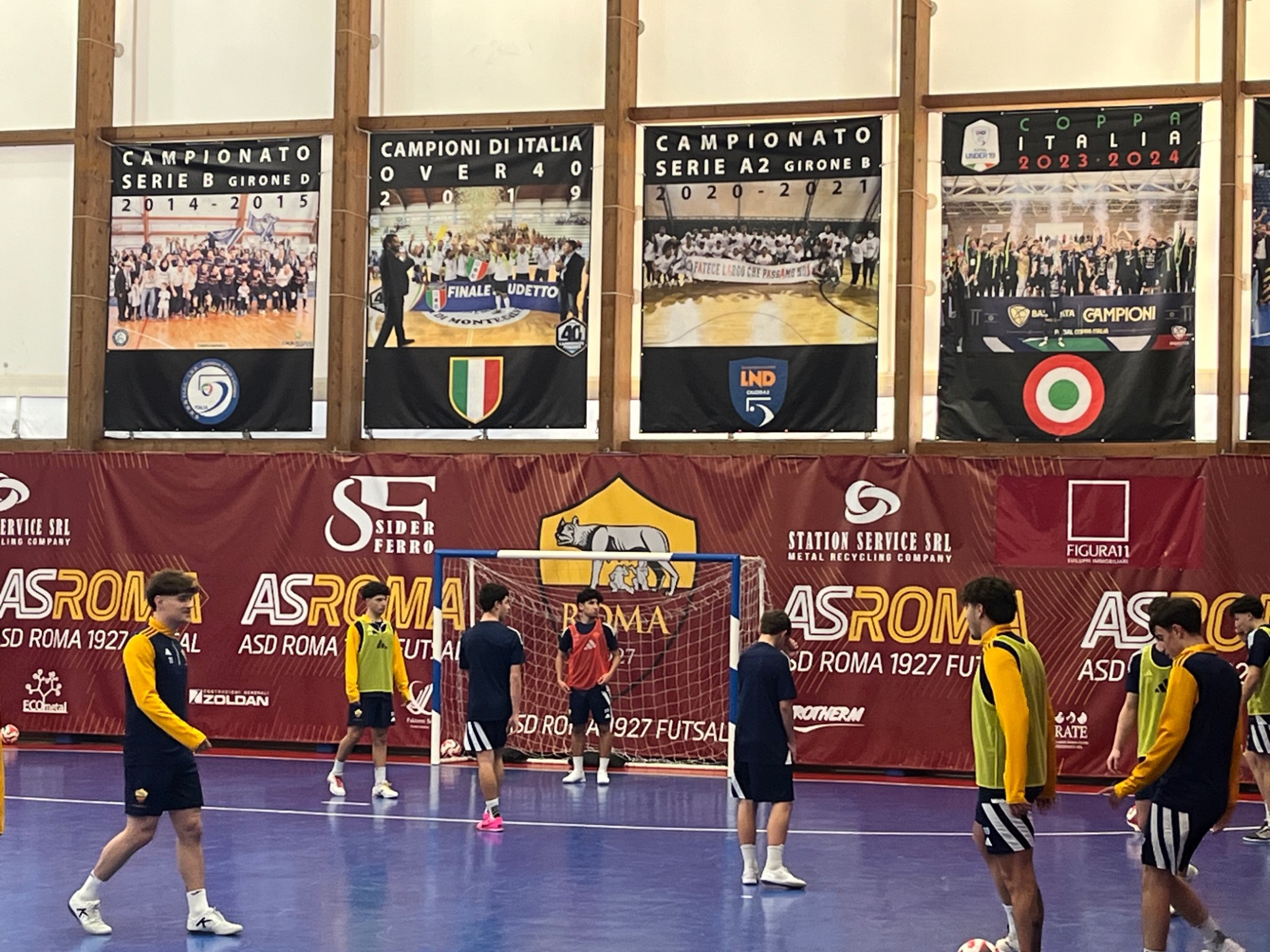 AS Roma Futsal championship banners