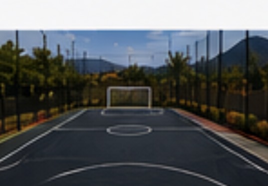 Black futsal court