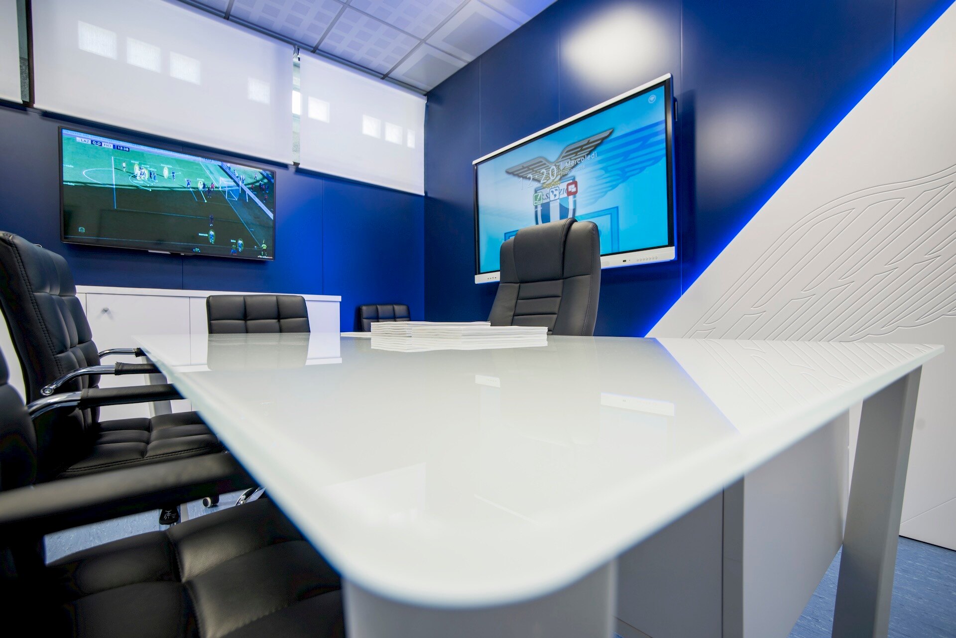 SS Lazio video analysis and coach education room