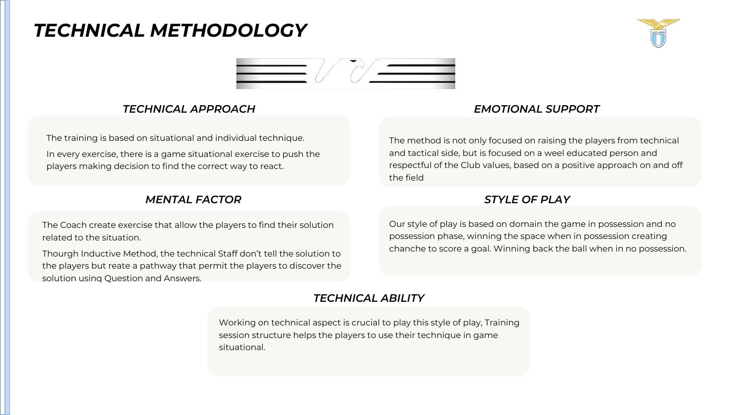 SS Lazio technical methodology