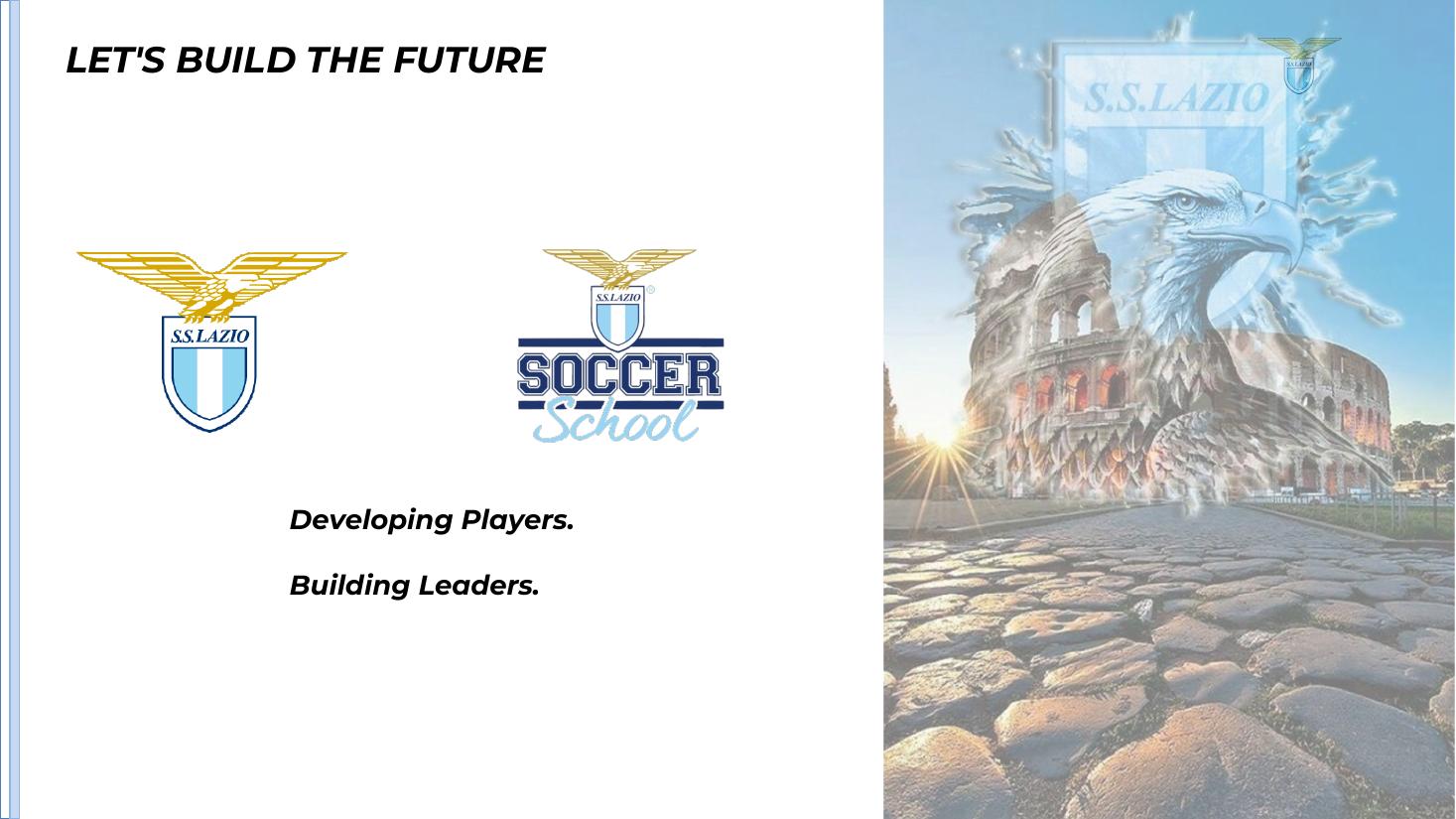 Let's build the future closing slide