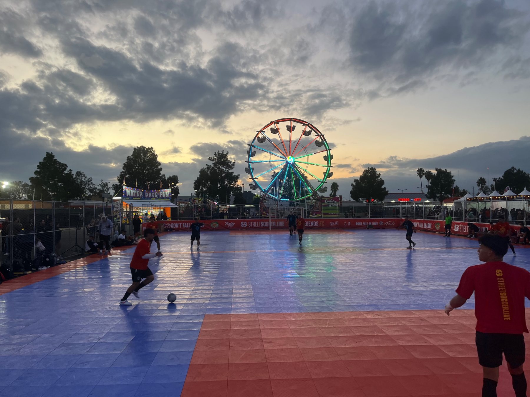 Futsal court at National Orange Show Fairgrounds