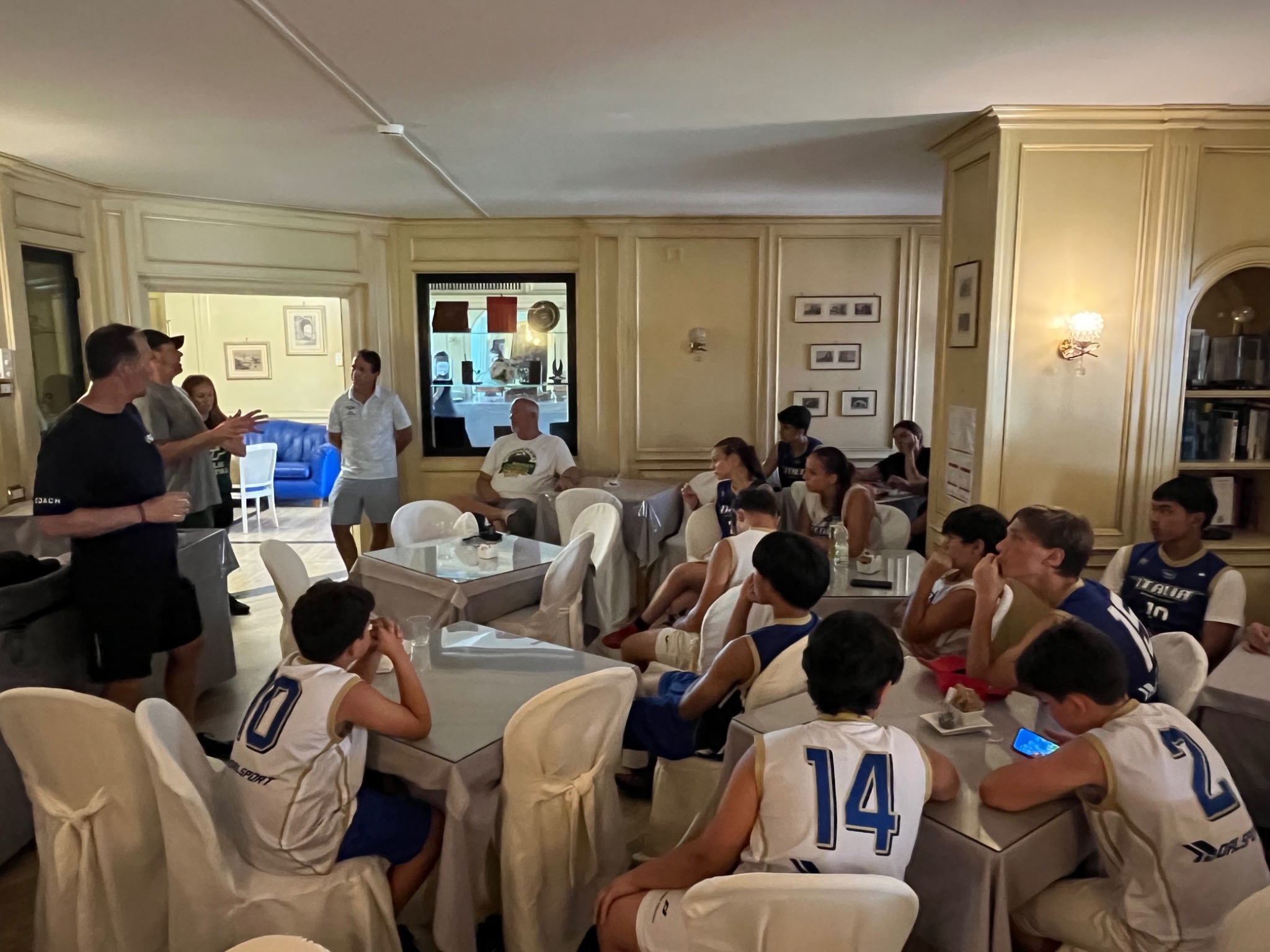 Coaches conference classroom session