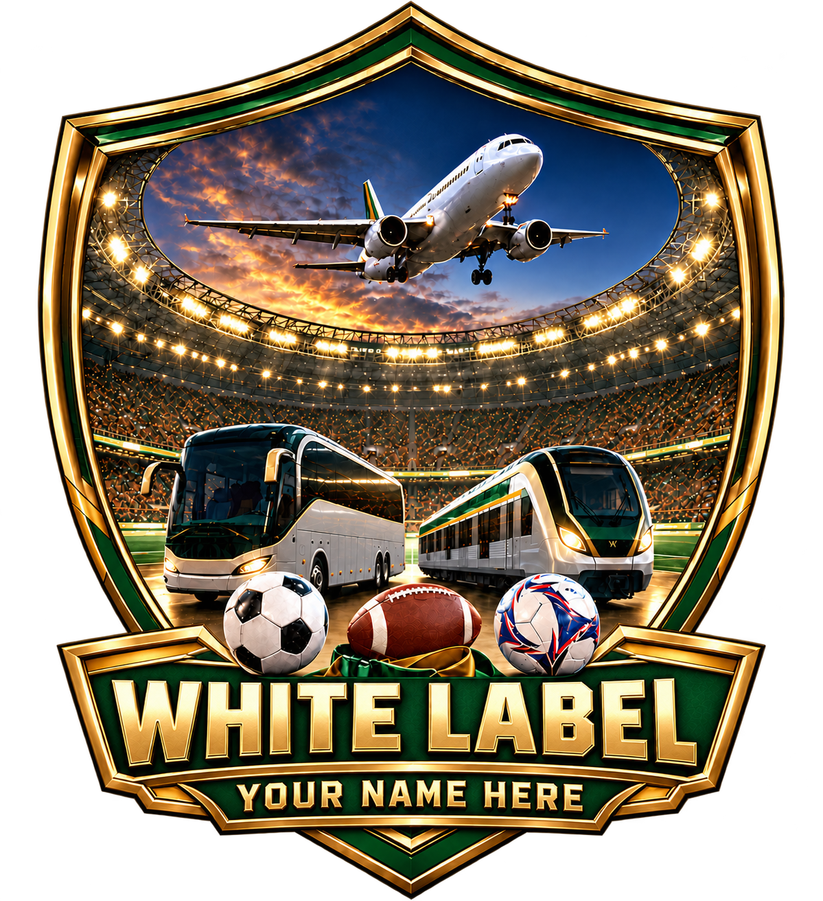 White Label Your Name Here travel logo